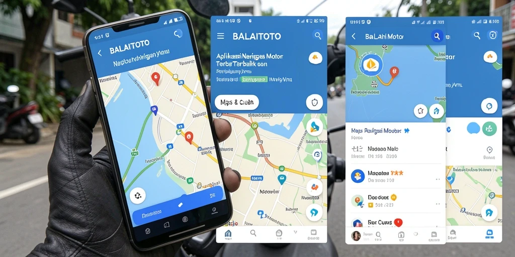 Tampilan antarmuka utama BALAITOTO yang menampilkan fitur Navigasi Motor.