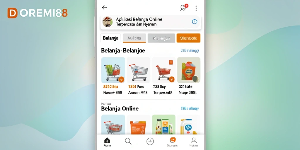 Antarmuka DOREMI88 yang mudah digunakan untuk Belanja Online.