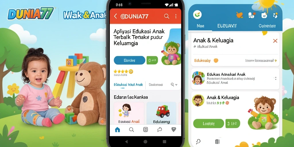 Tampilan antarmuka DUNIA77 yang interaktif dan edukatif.