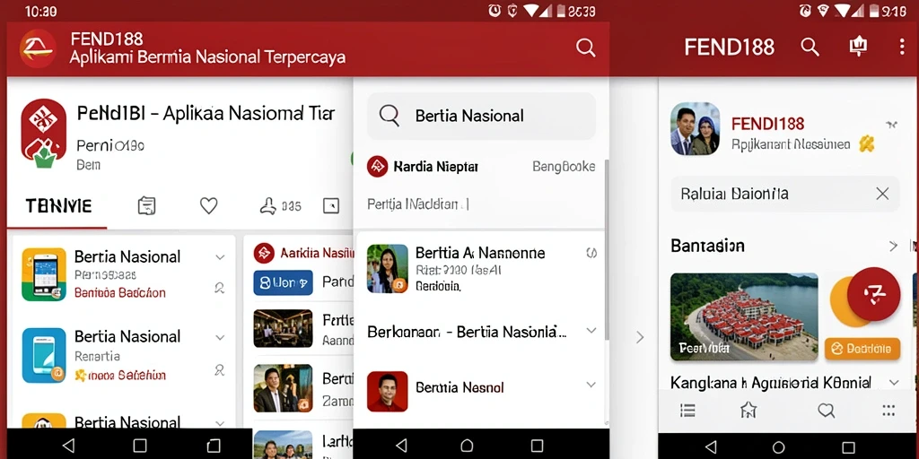 Antarmuka utama aplikasi FENDI188 menampilkan berita nasional terbaru.