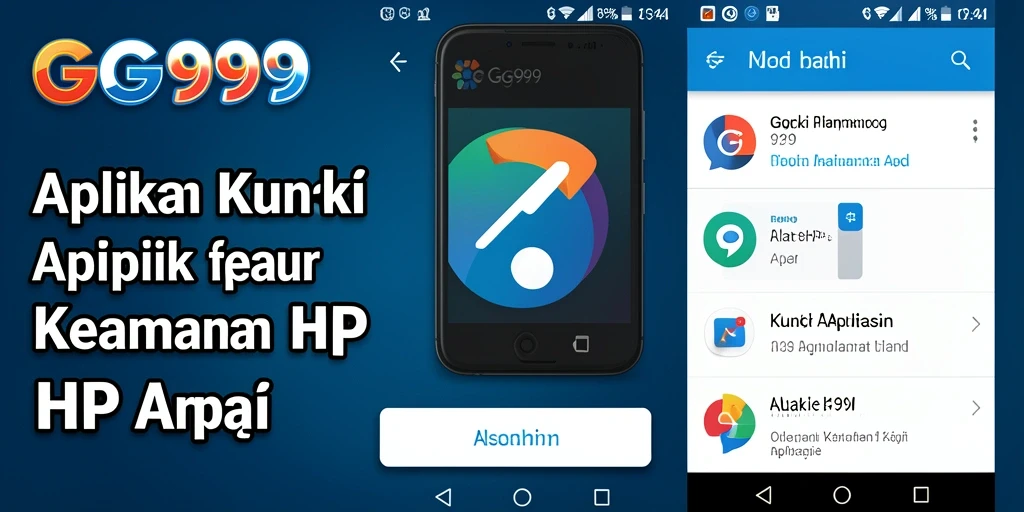 Tampilan antarmuka utama GG999 untuk penguncian aplikasi.