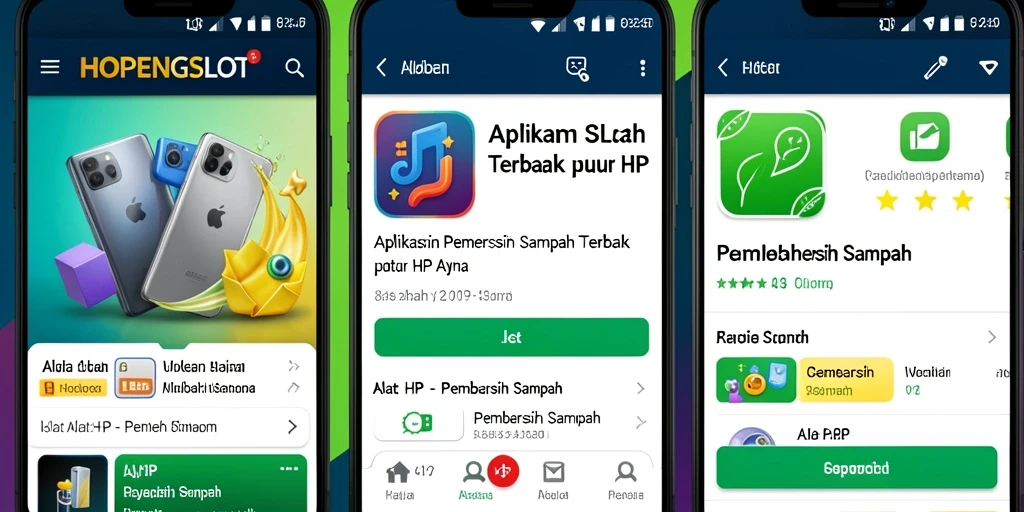 Antarmuka HOPENGSLOT untuk pembersihan sampah yang sederhana dan efektif.