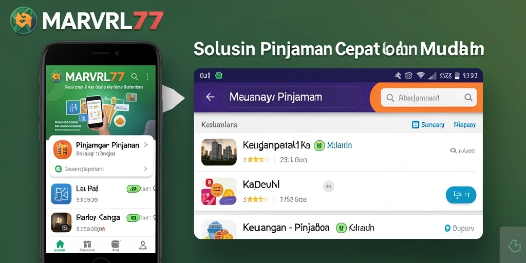 Antarmuka user-friendly aplikasi Pinjaman MARVRL77 yang memudahkan pengajuan.