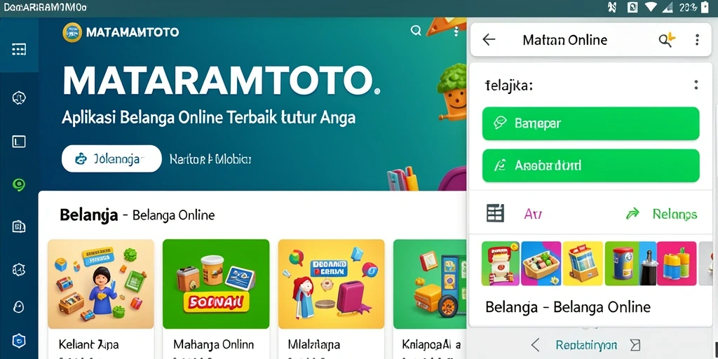 Tampilan intuitif aplikasi MATARAMTOTO untuk Belanja Online.