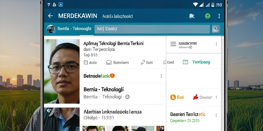Antarmuka aplikasi MERDEKAWIN yang modern dan responsif.