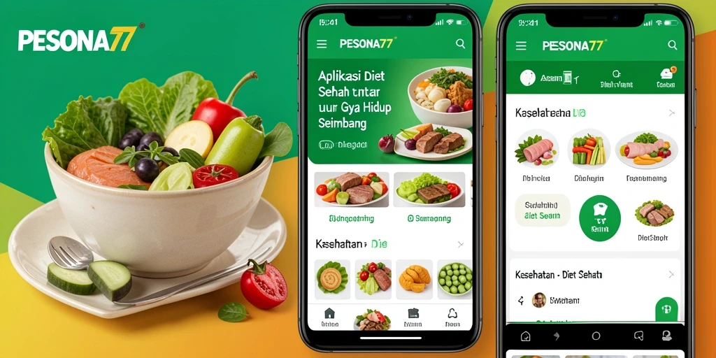 Antarmuka PESONA77 yang ramah pengguna untuk diet sehat.