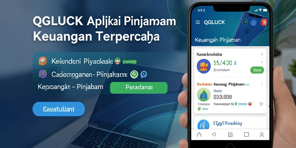 Antarmuka QGLUCK yang sederhana dan fungsional untuk pinjaman.